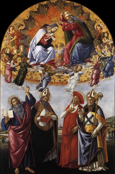 Couronnement de la Vierge - Sandro Botticelli